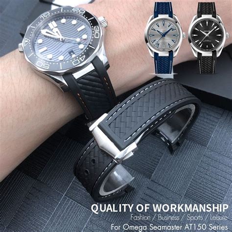 omega aqua terra rubber strap for sale|omega seamaster rubber strap replacement.